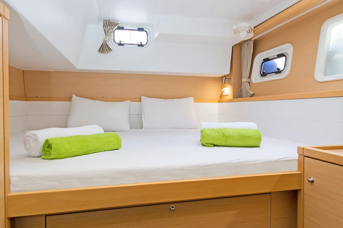 Cabin on Catanoo, a Lagoon 39 catamaran at Kos, Greece