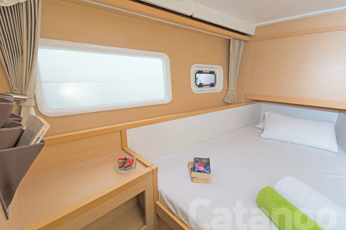 Cabin on Catanoo, a Lagoon 39 catamaran at Kos, Greece