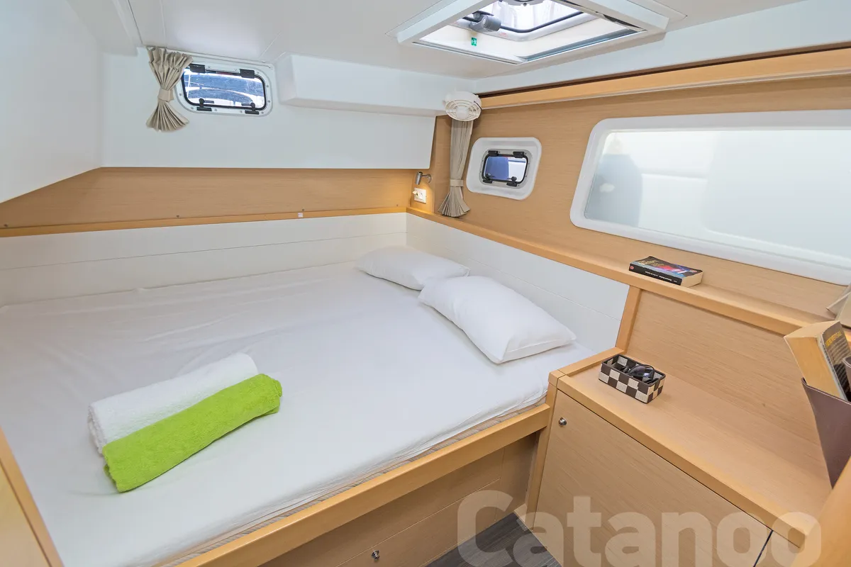 Cabin on Catanoo, a Lagoon 39 catamaran at Kos, Greece