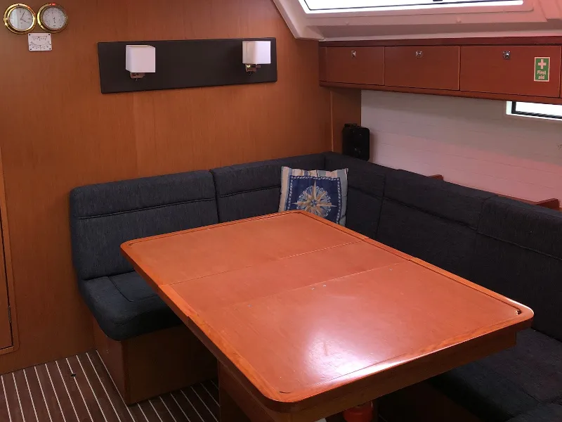 Salon of Rea (Refit 2022), a Bavaria 46 Cruiser sailboat at Municipal Unit of Lefkada, Greece