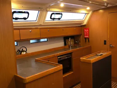 Galley of Rea (Refit 2022), a Bavaria 46 Cruiser sailboat at Municipal Unit of Lefkada, Greece