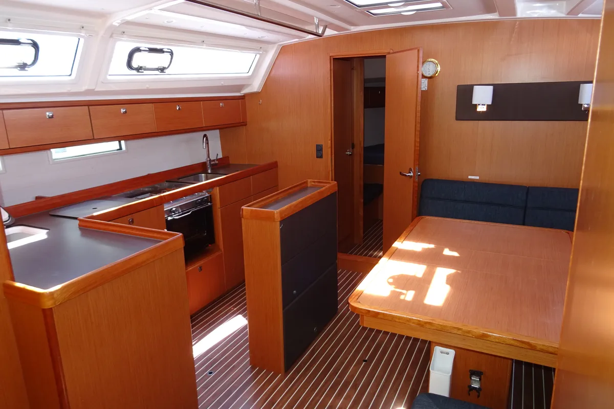 Salon of Rea (Refit 2022), a Bavaria 46 Cruiser sailboat at Municipal Unit of Lefkada, Greece