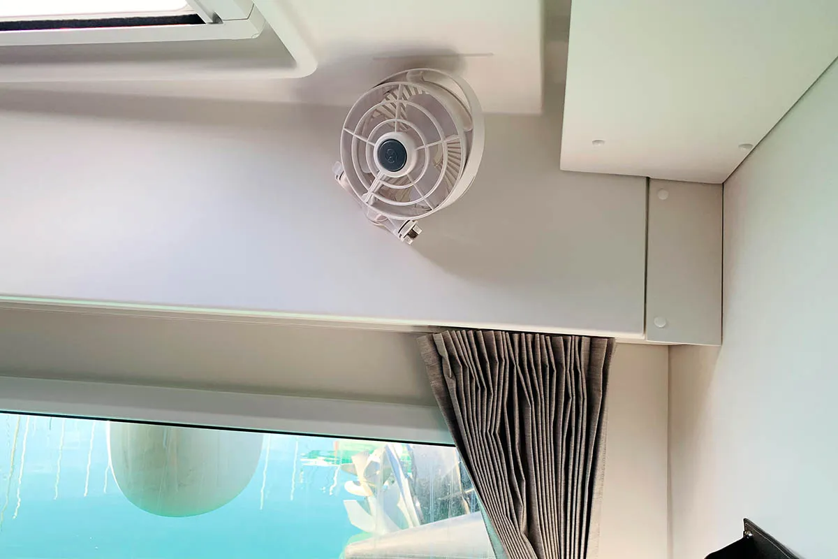 Cabin on Mayialena, a Lagoon 42 catamaran at Athens, Greece