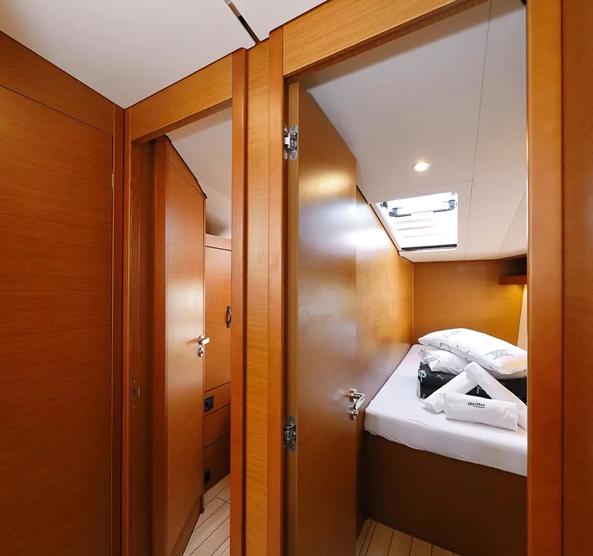Cabin on Mary-Lu, a Jeanneau 54 sailboat at Grad Trogir, Croatia