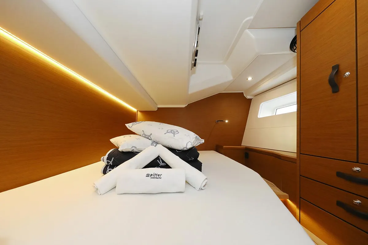 Cabin on Mary-Lu, a Jeanneau 54 sailboat at Grad Trogir, Croatia