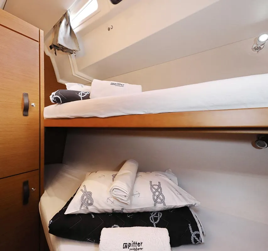 Cabin on Mary-Lu, a Jeanneau 54 sailboat at Grad Trogir, Croatia
