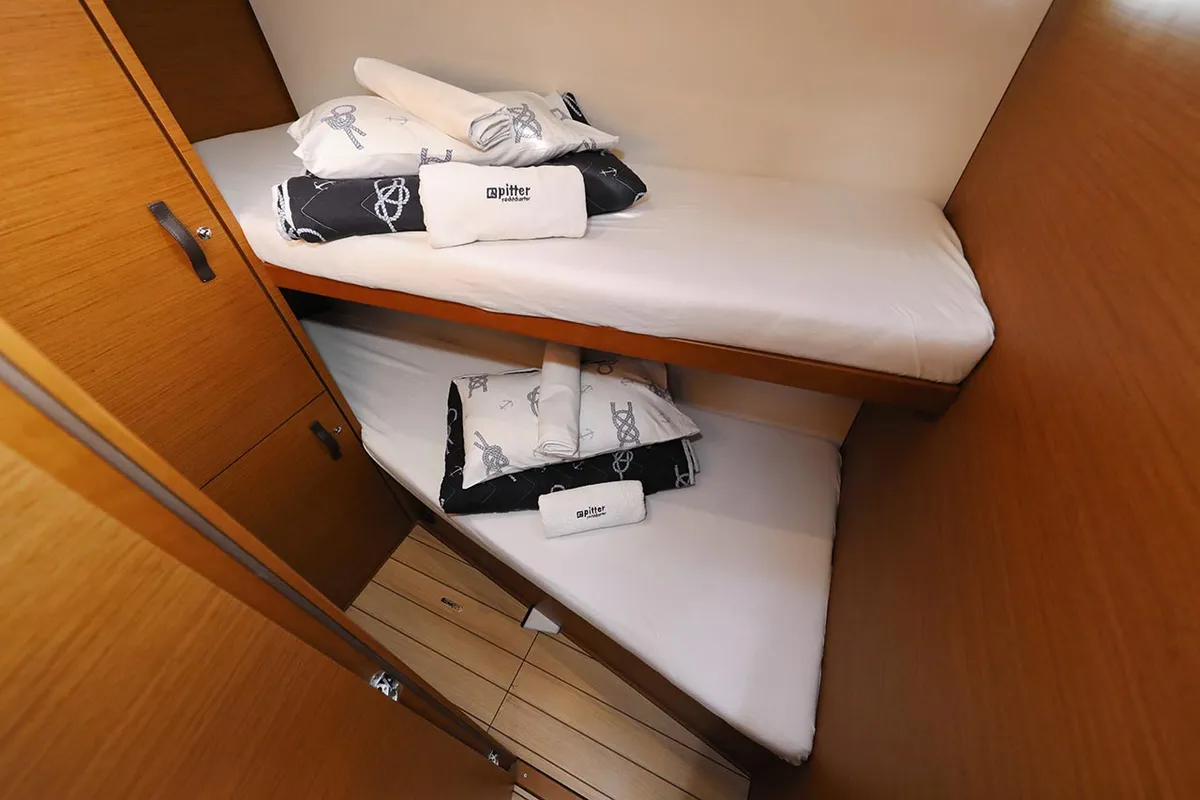 Cabin on Mary-Lu, a Jeanneau 54 sailboat at Grad Trogir, Croatia