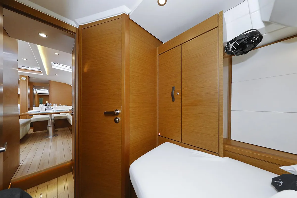 Cabin on Mary-Lu, a Jeanneau 54 sailboat at Grad Trogir, Croatia