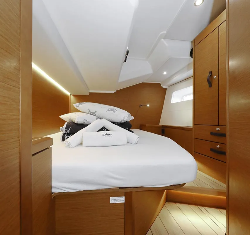 Cabin on Mary-Lu, a Jeanneau 54 sailboat at Grad Trogir, Croatia