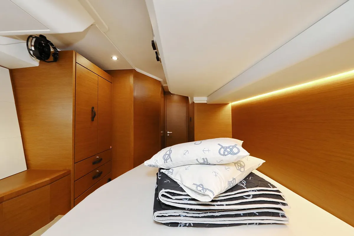 Cabin on Mary-Lu, a Jeanneau 54 sailboat at Grad Trogir, Croatia