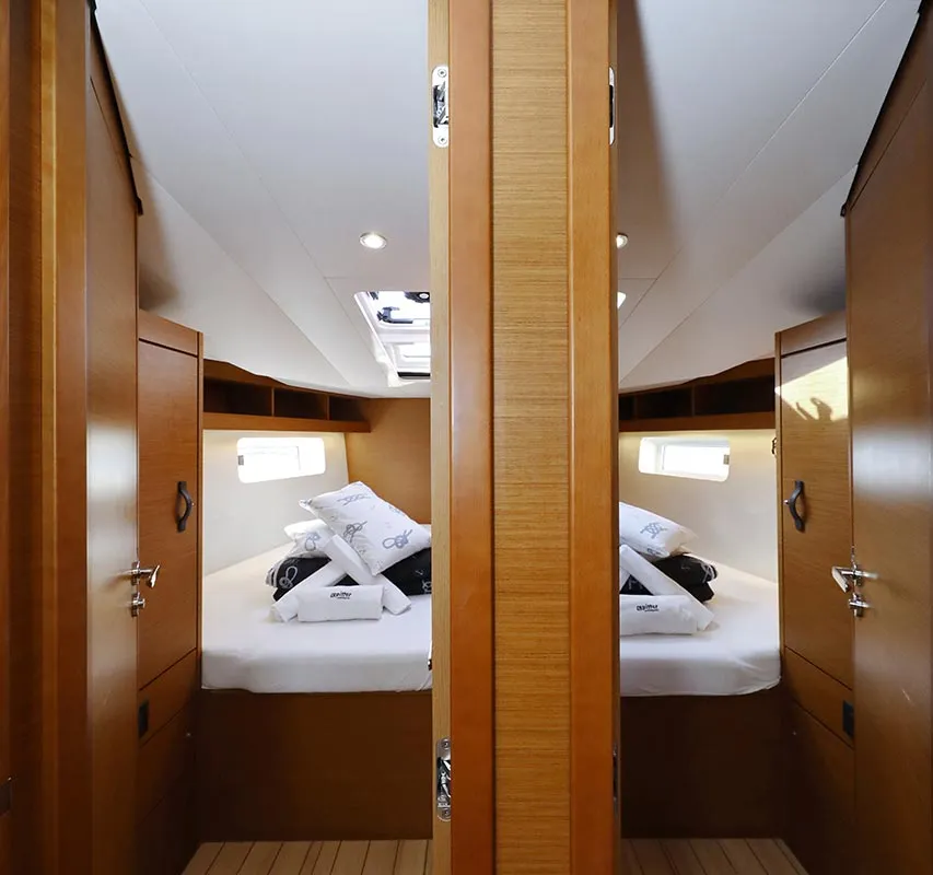Cabin on Mary-Lu, a Jeanneau 54 sailboat at Grad Trogir, Croatia