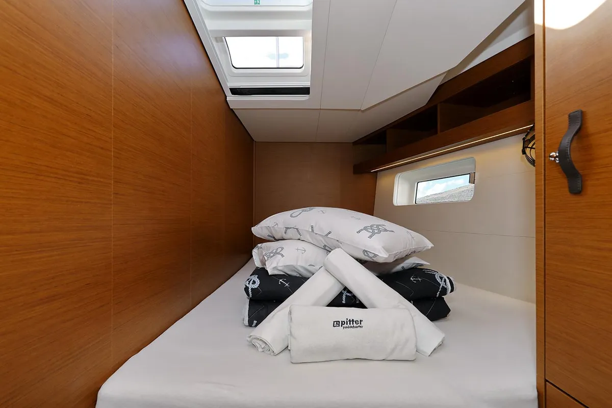 Cabin on Mary-Lu, a Jeanneau 54 sailboat at Grad Trogir, Croatia