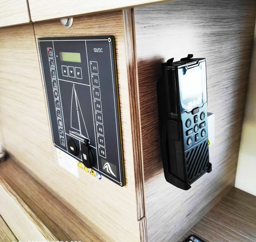 Cabin on Xristina, a Hanse 458 sailboat at Athens, Greece