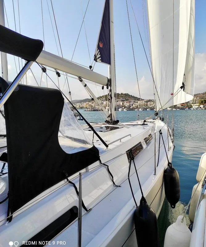 Xristina, a Hanse 458 sailboat at Athens, Greece