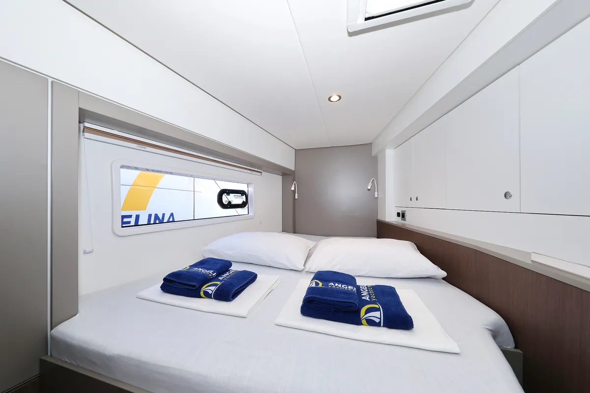 Cabin on Hubble, a Bali 4.2 catamaran at Grad Biograd na Moru, Croatia
