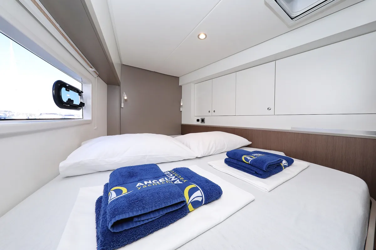 Cabin on Hubble, a Bali 4.2 catamaran at Grad Biograd na Moru, Croatia