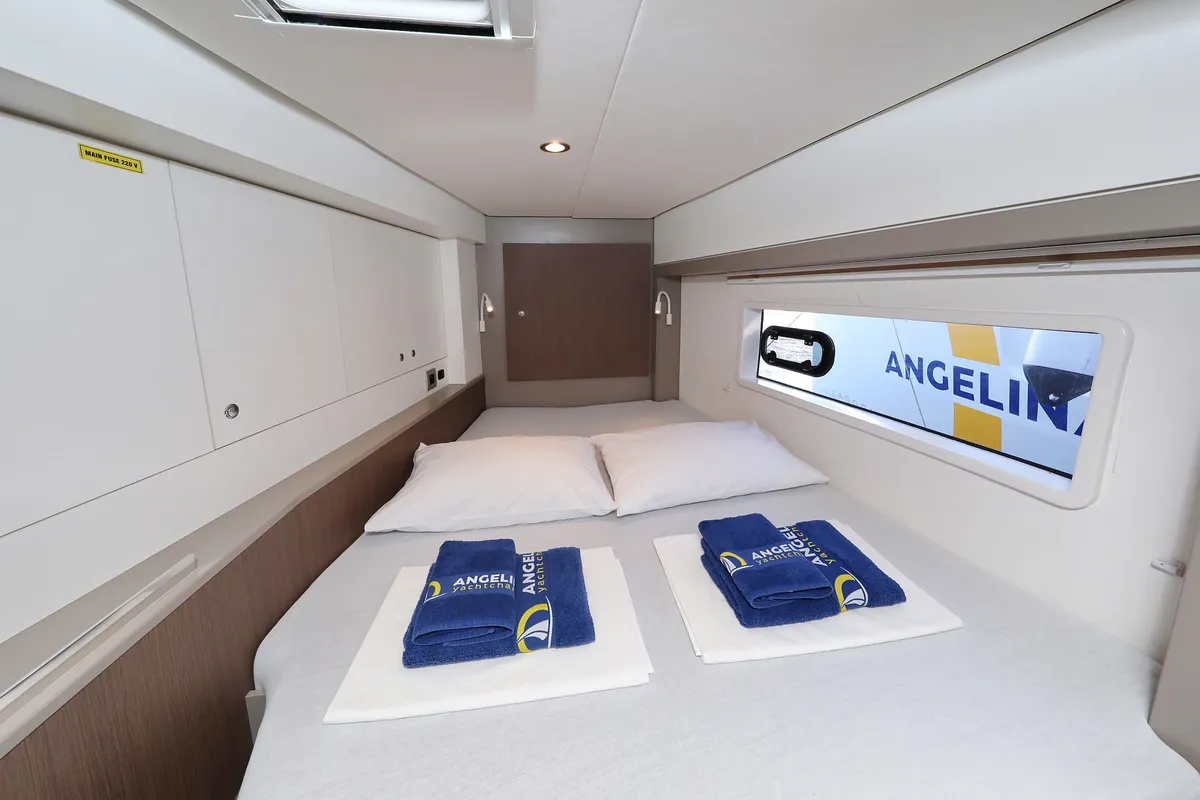 Cabin on Hubble, a Bali 4.2 catamaran at Grad Biograd na Moru, Croatia