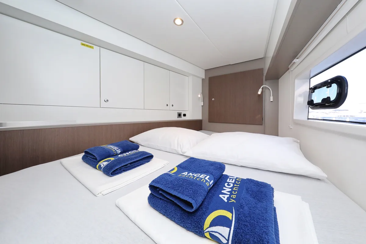 Cabin on Hubble, a Bali 4.2 catamaran at Grad Biograd na Moru, Croatia