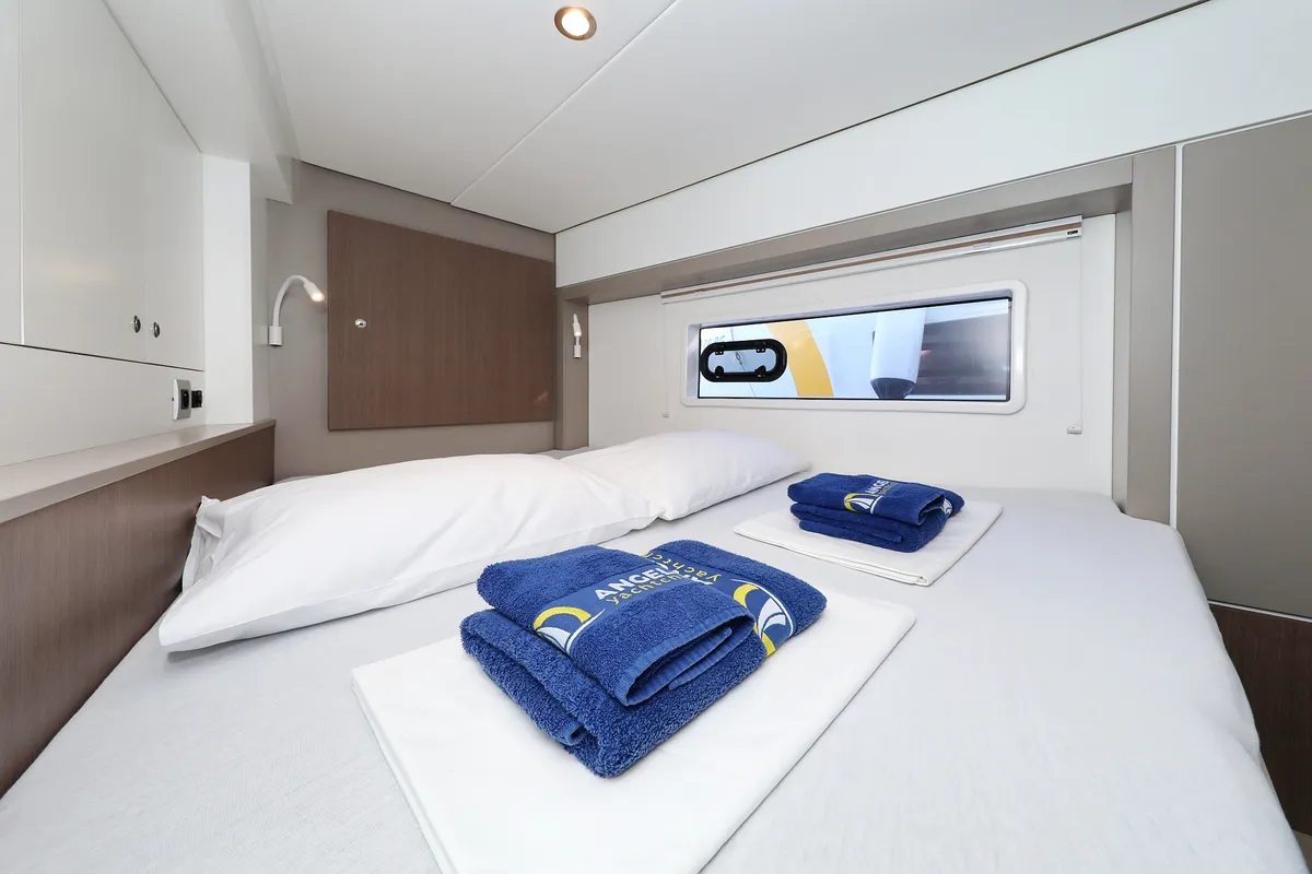 Cabin on Hubble, a Bali 4.2 catamaran at Grad Biograd na Moru, Croatia