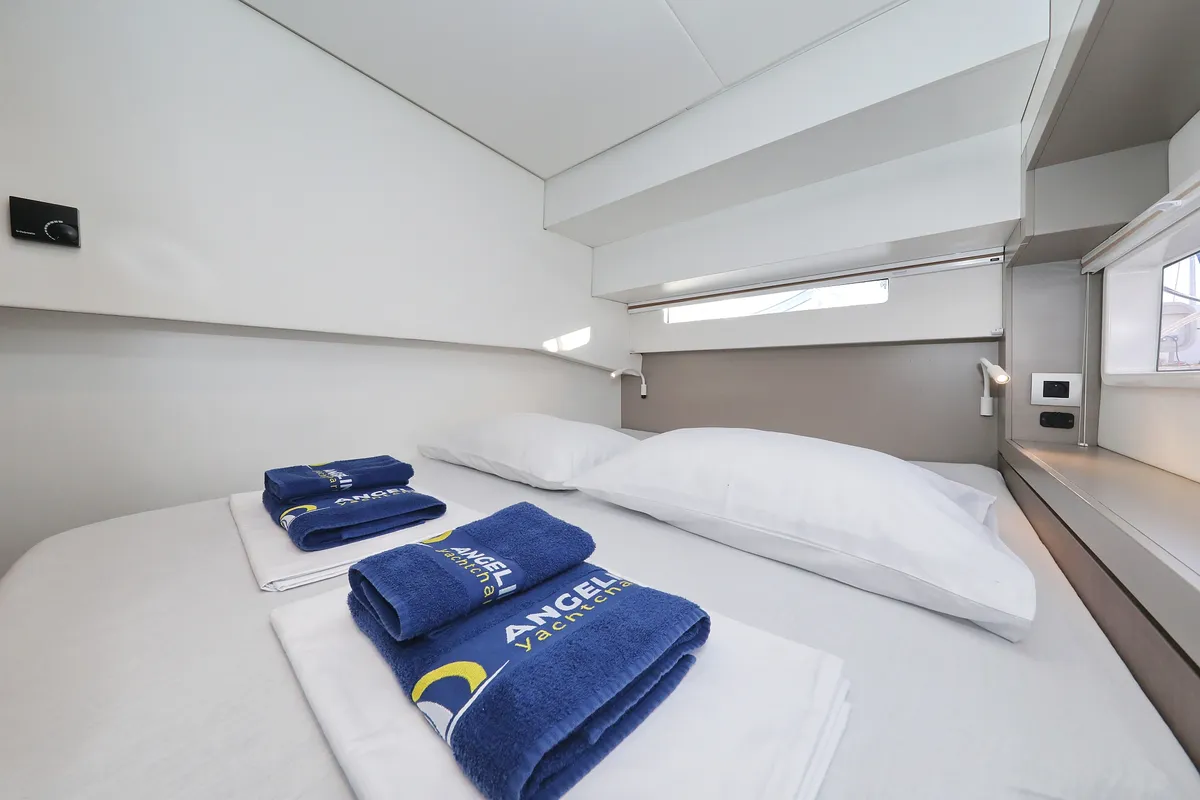Cabin on Hubble, a Bali 4.2 catamaran at Grad Biograd na Moru, Croatia