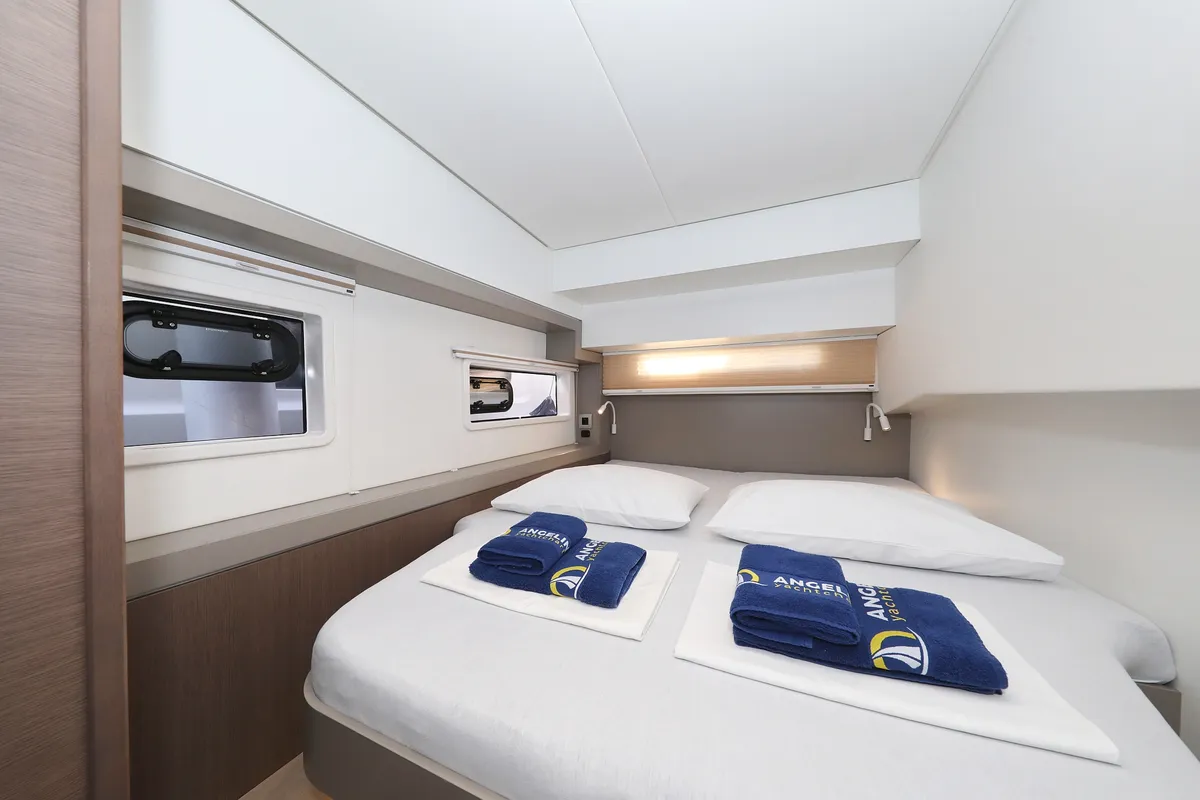 Cabin on Hubble, a Bali 4.2 catamaran at Grad Biograd na Moru, Croatia