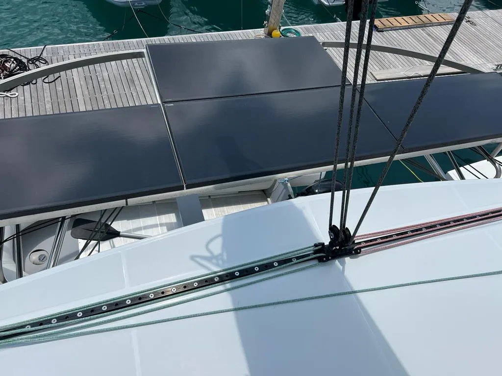 Arianna, a Lagoon 46 Fly catamaran at Capo d'Orlando, Italy