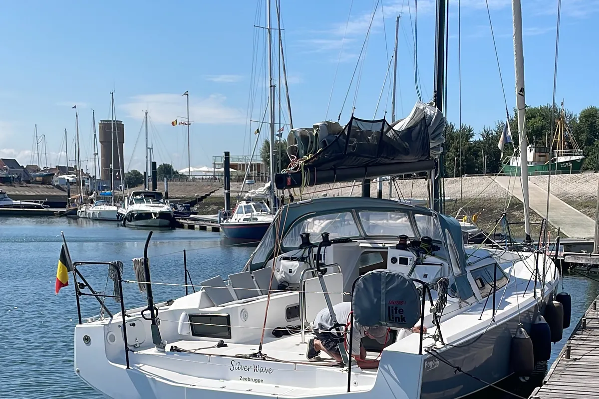 Exterior view of Silver Wave, a Pogo 36 sailboat at La Trinité-sur-Mer, France