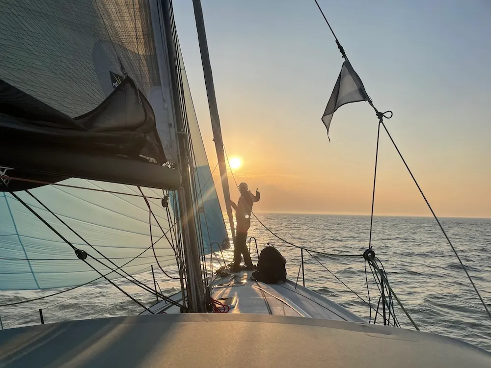 Exterior view of Silver Wave, a Pogo 36 sailboat at La Trinité-sur-Mer, France