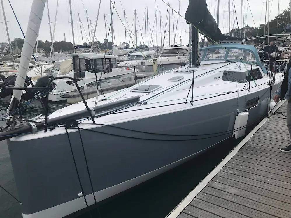 Exterior view of Silver Wave, a Pogo 36 sailboat at La Trinité-sur-Mer, France