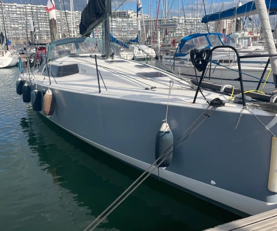 Exterior view of Silver Wave, a Pogo 36 sailboat at La Trinité-sur-Mer, France