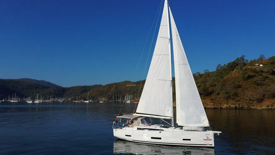 La Luz, a Dufour 390 sailboat at Fethiye, Turkey