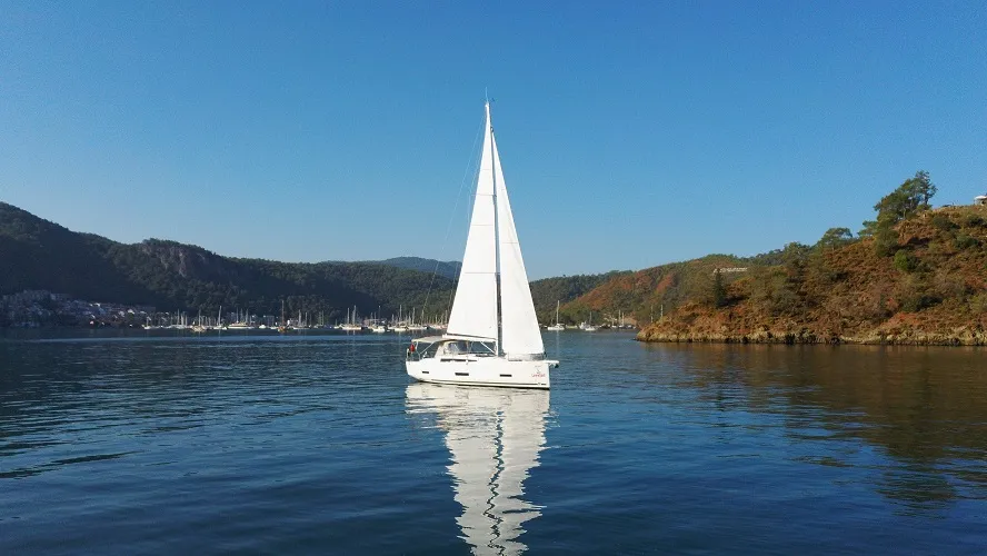 La Luz, a Dufour 390 sailboat at Fethiye, Turkey