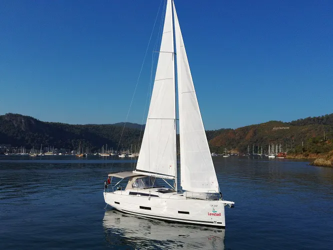 La Luz, a Dufour 390 sailboat at Fethiye, Turkey