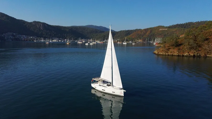 La Luz, a Dufour 390 sailboat at Fethiye, Turkey