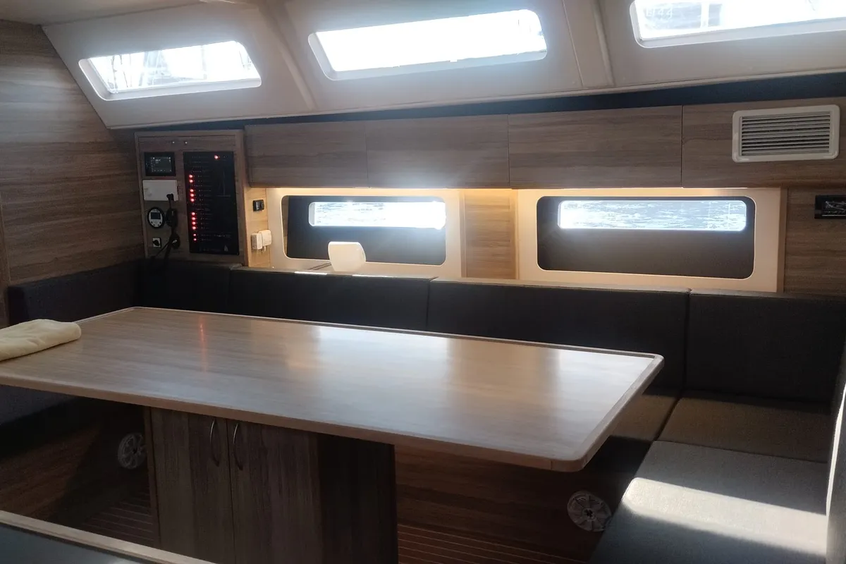 Salon of Extraordinarius, a D&D Kufner 54 Exclusive sailboat at Trogir, Croatia