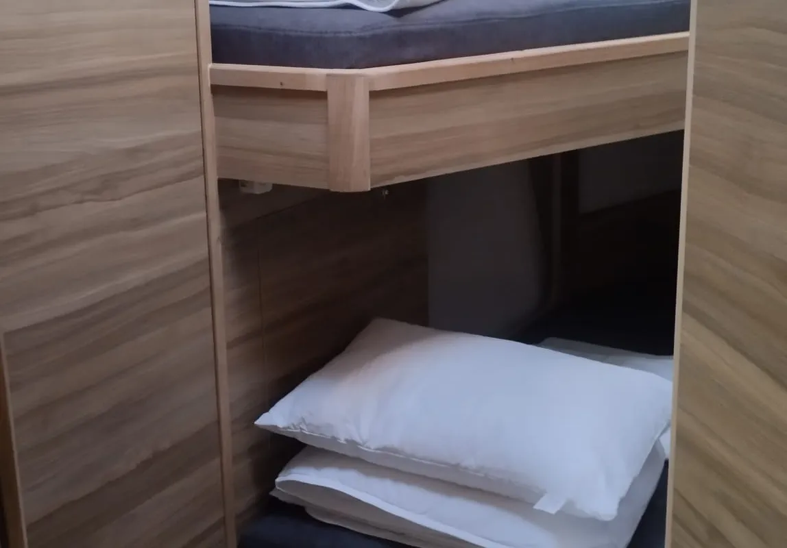 Cabin on Extraordinarius, a D&D Kufner 54 Exclusive sailboat at Trogir, Croatia