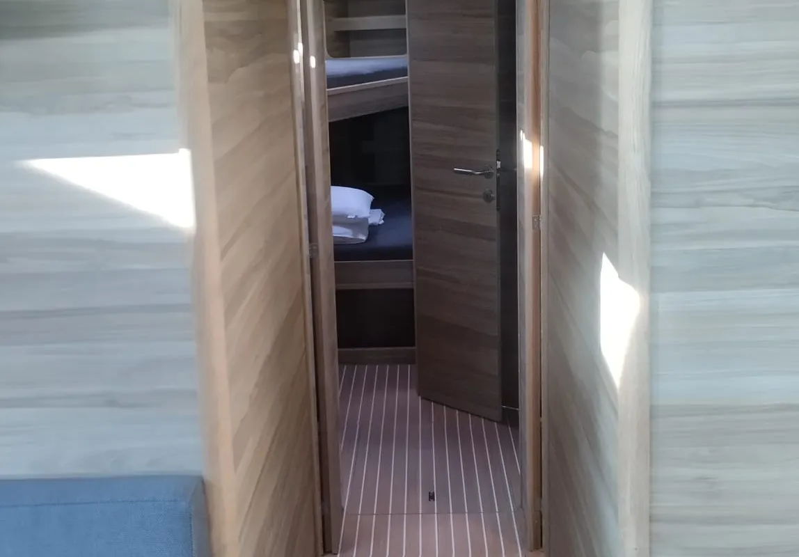 Cabin on Extraordinarius, a D&D Kufner 54 Exclusive sailboat at Trogir, Croatia