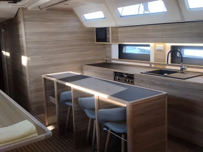 Galley of Extraordinarius, a D&D Kufner 54 Exclusive sailboat at Trogir, Croatia
