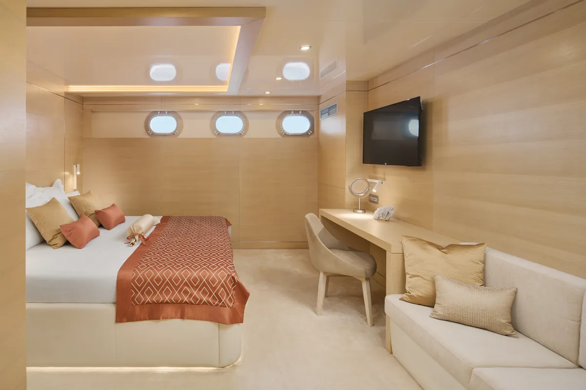 Cabin on Love Story, a Gulet Motoryacht sailboat at Split, Croatia