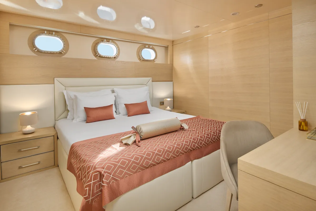 Cabin on Love Story, a Gulet Motoryacht sailboat at Split, Croatia