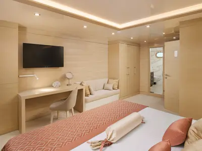 Cabin on Love Story, a Gulet Motoryacht sailboat at Split, Croatia