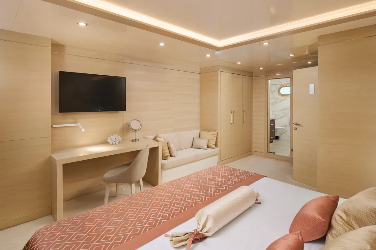 Cabin on Love Story, a Gulet Motoryacht sailboat at Split, Croatia
