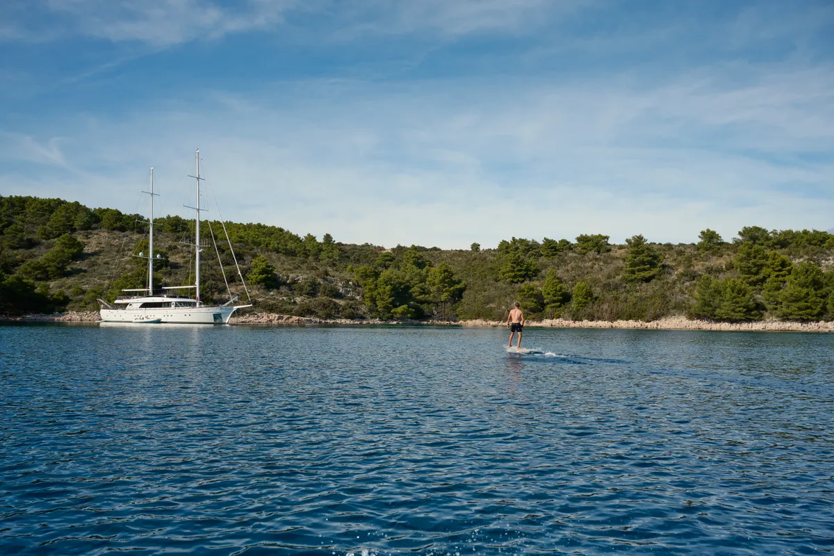 Exterior view of Love Story, a Gulet Motoryacht sailboat at Split, Croatia