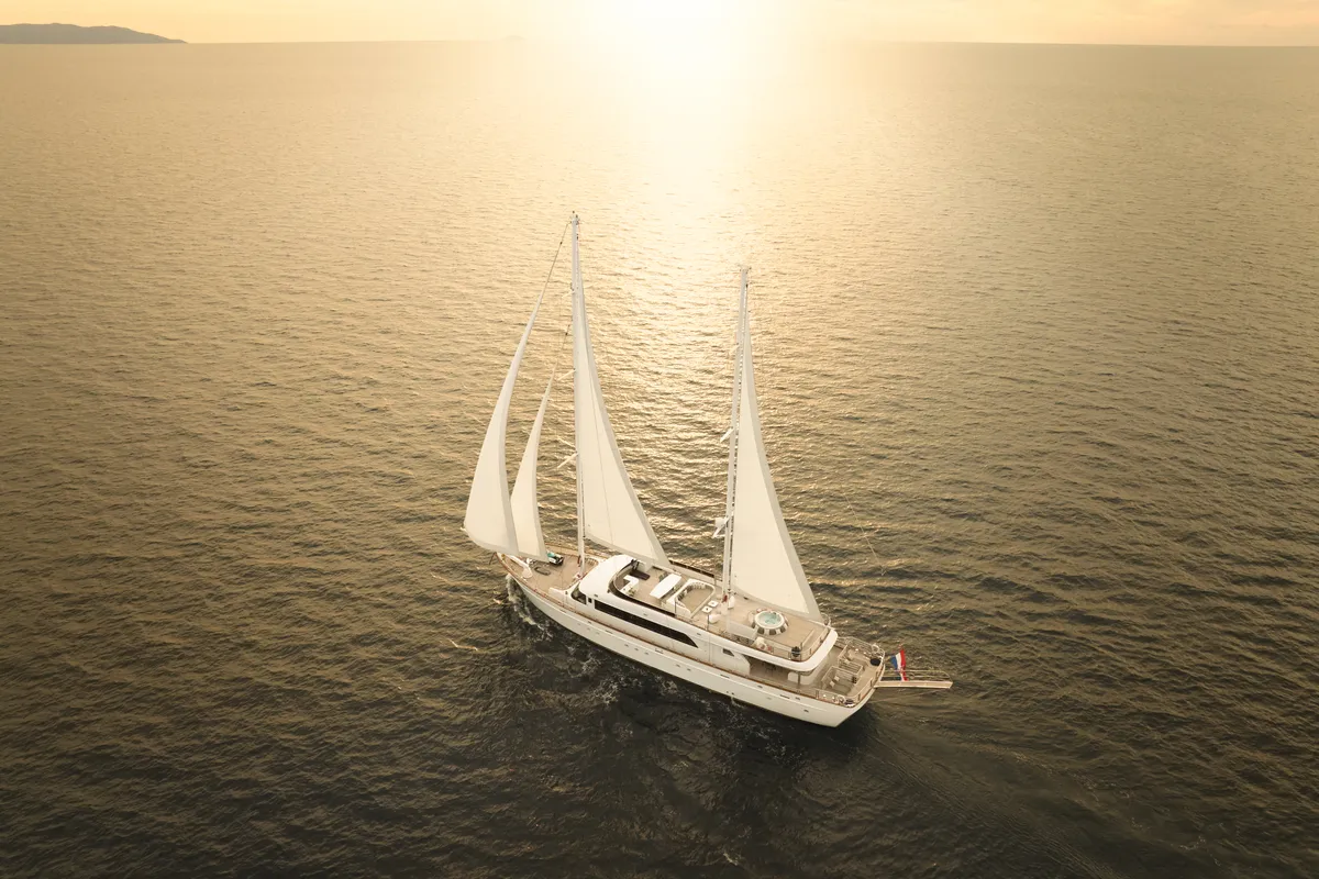 Exterior view of Love Story, a Gulet Motoryacht sailboat at Split, Croatia