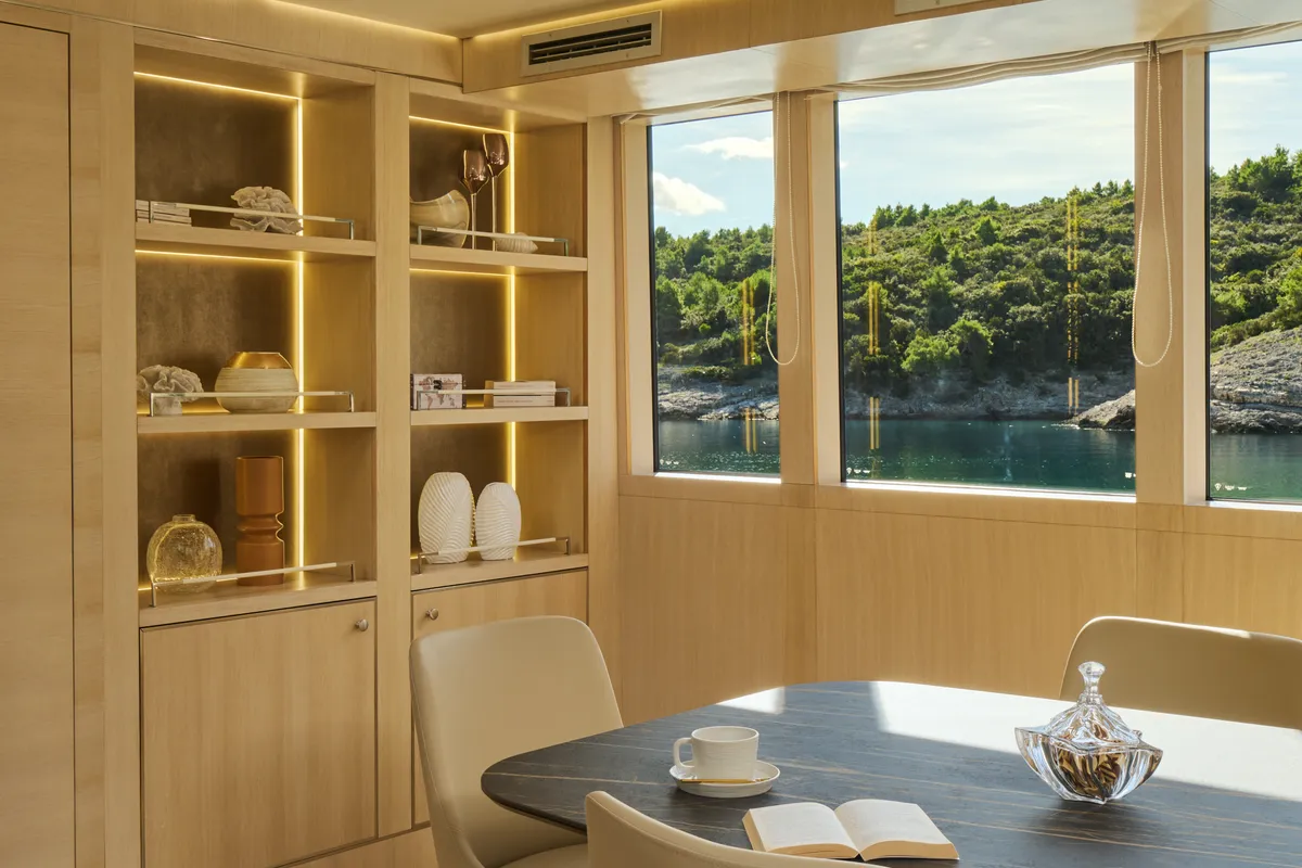 Salon of Love Story, a Gulet Motoryacht sailboat at Split, Croatia