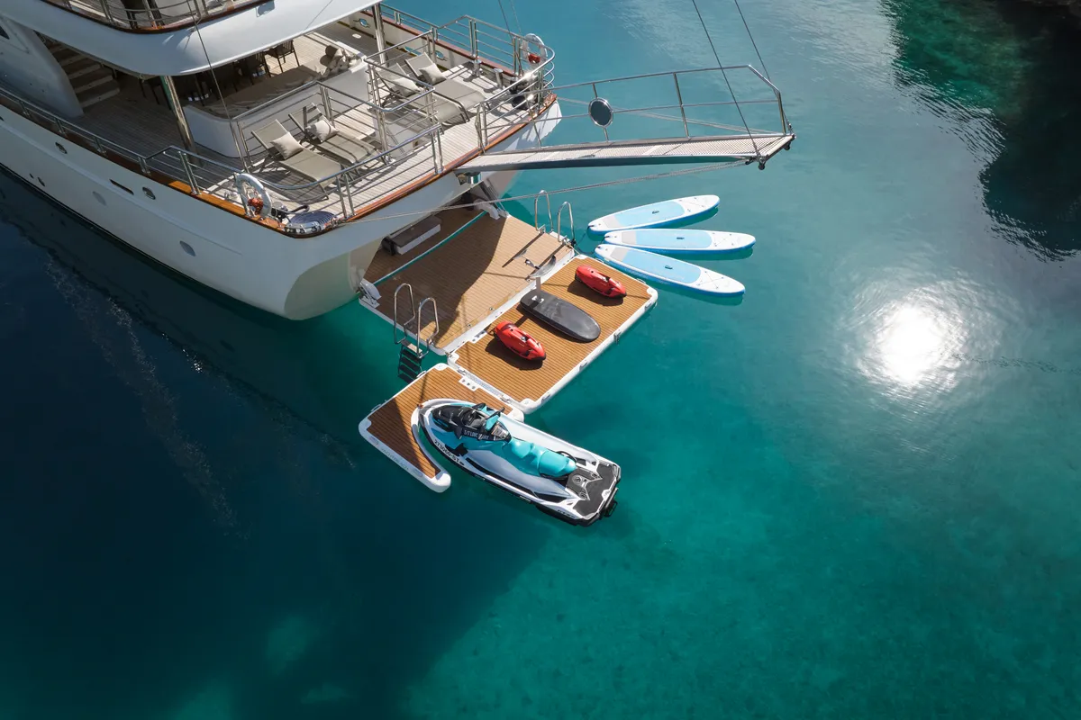 Exterior view of Love Story, a Gulet Motoryacht sailboat at Split, Croatia