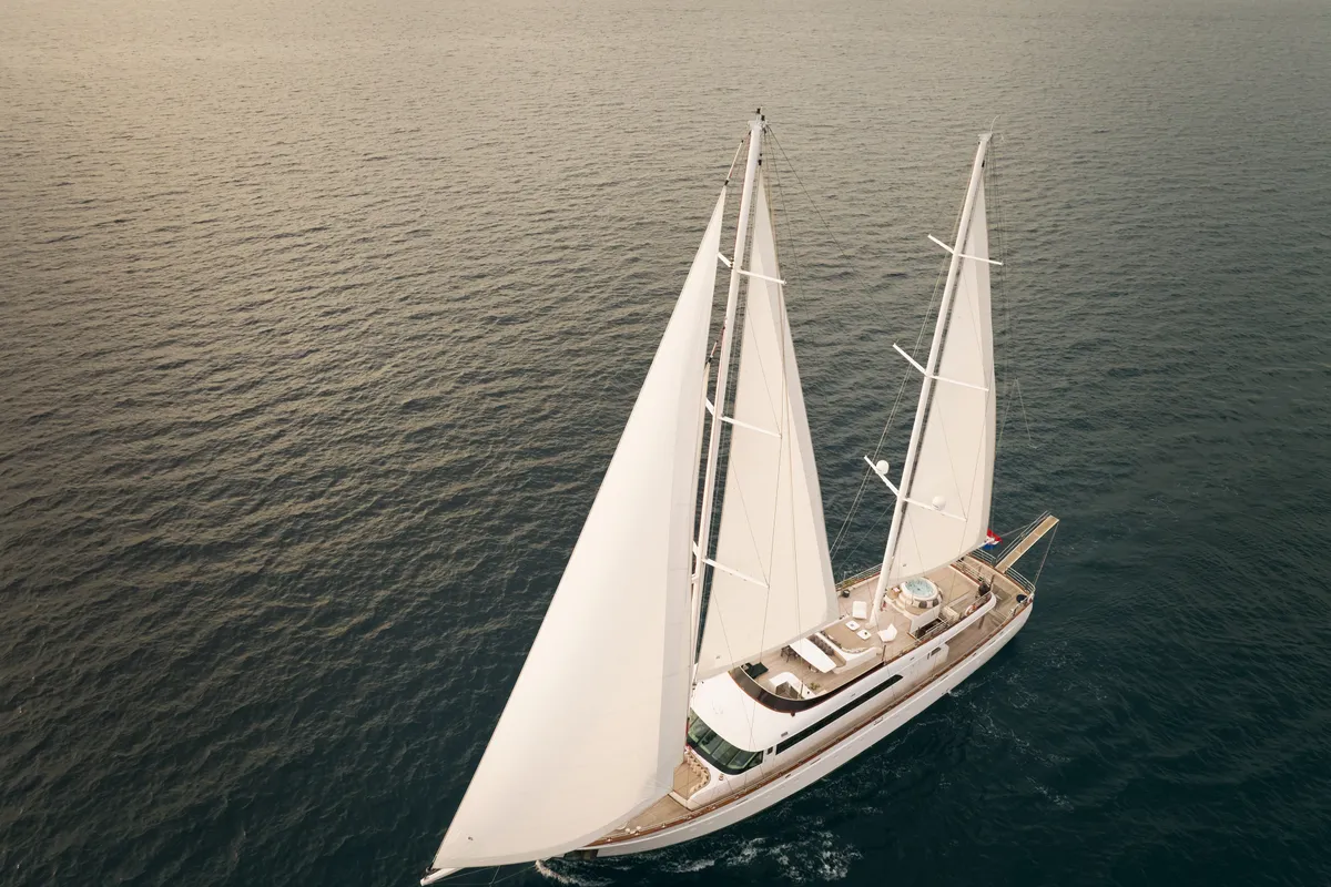 Exterior view of Love Story, a Gulet Motoryacht sailboat at Split, Croatia