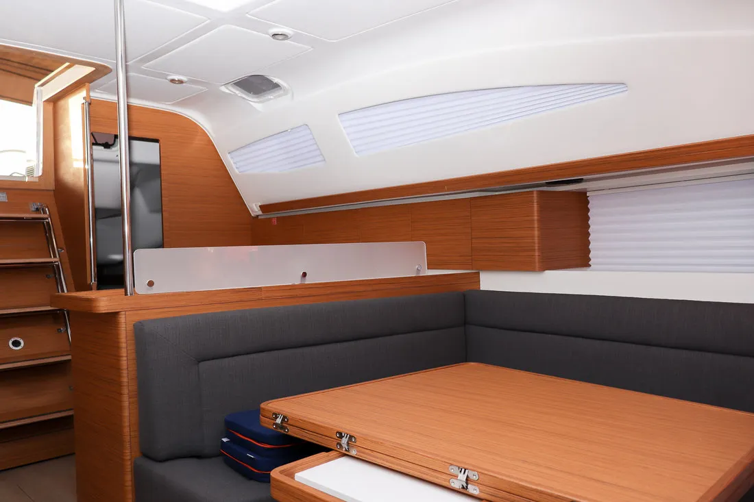Cabin on Indiana, a Elan Impression 45 sailboat at Grad Biograd na Moru, Croatia