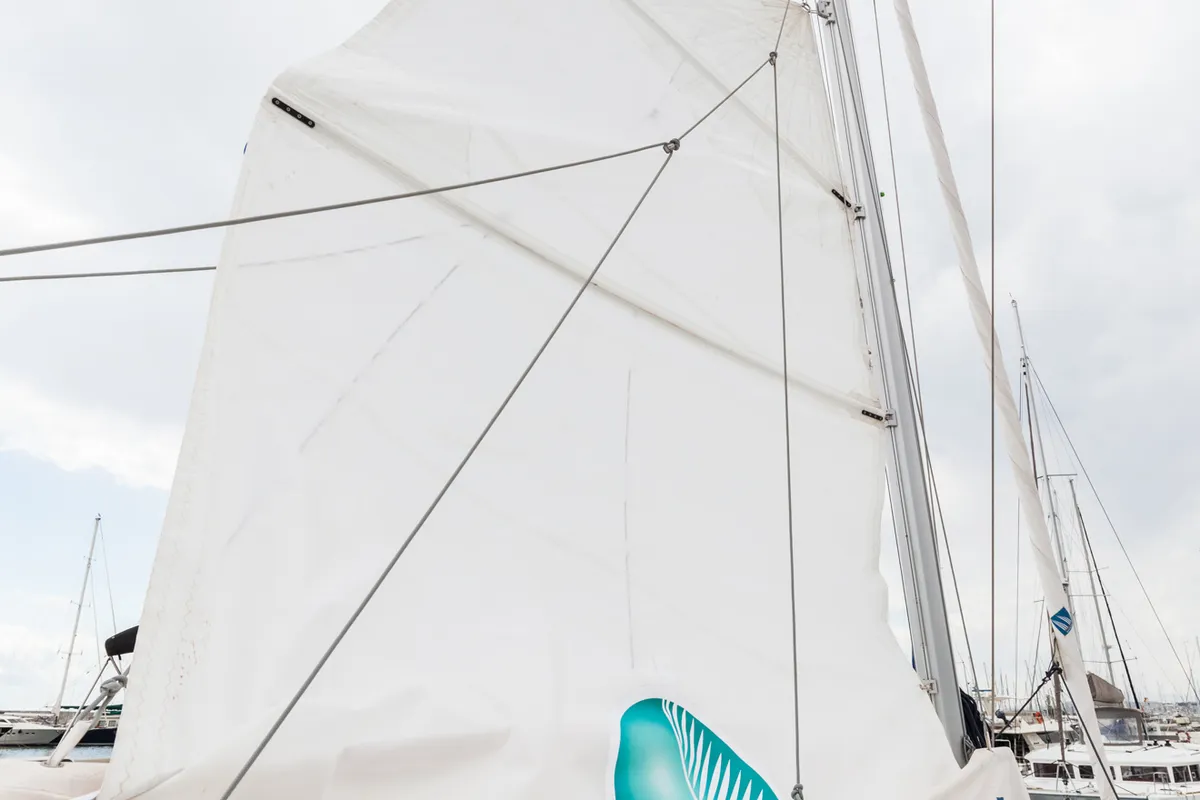 Vienna, a Lagoon 380 S2 catamaran at Preveza, Greece