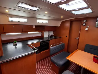 Galley of Oključ, a Bavaria Cruiser 45 sailboat at Općina Sukošan, Croatia